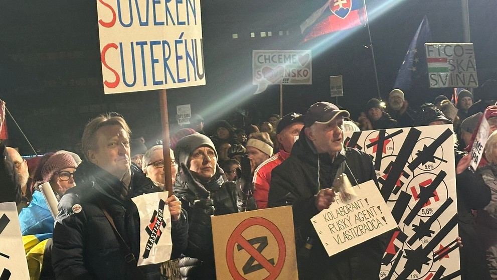 Protest v Bratislave