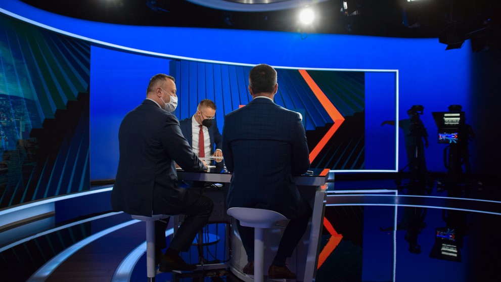 Erik Tomáš a Milan Krajniak v Na telo.