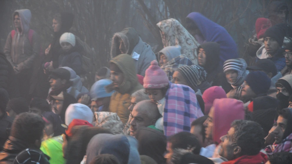 Migranti na srbsko-chorvátskych hraniciach