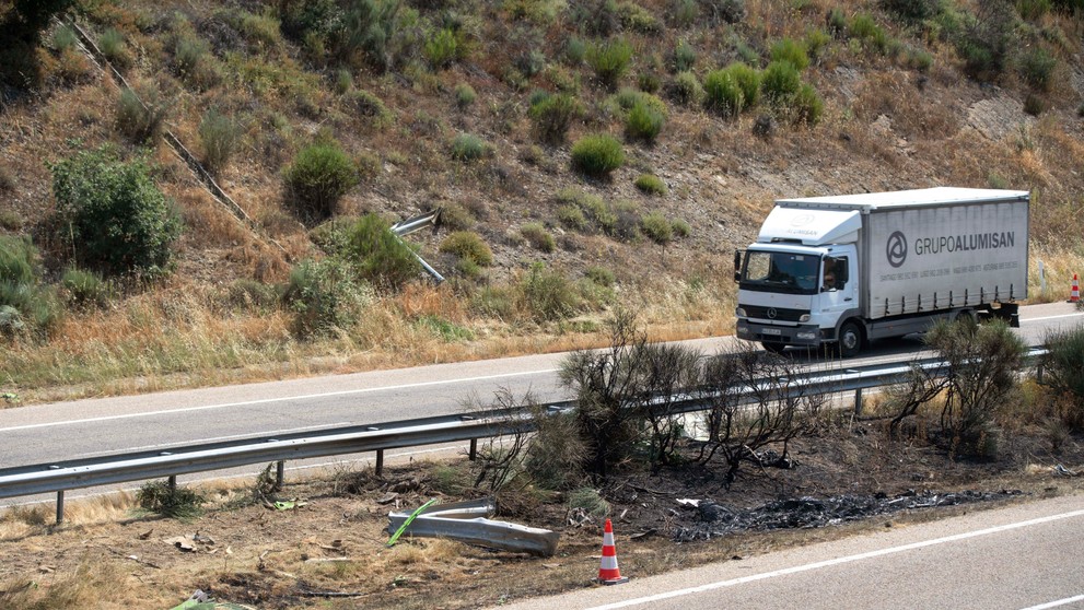 Miesto tragickej nehody Dioga Jotu