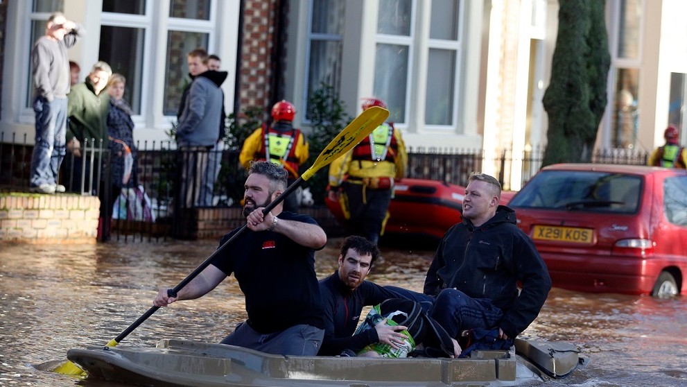 Záplavy v Británii.