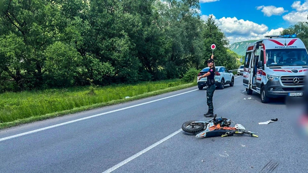 Nehoda pri obci Vidová
