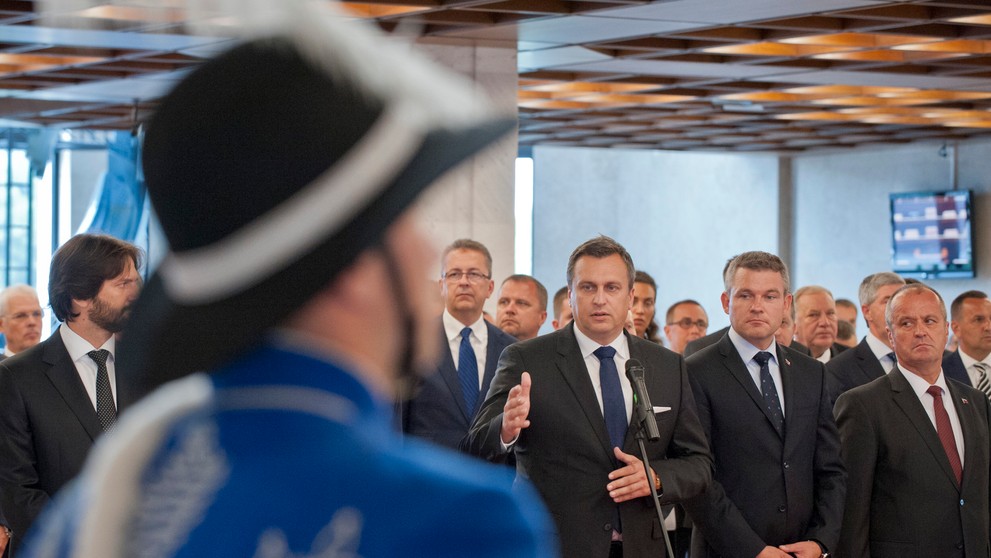 Slávnostný ceremoniál nástupu Čestnej stráže Ozbrojených síl SR v Národnej rade SR