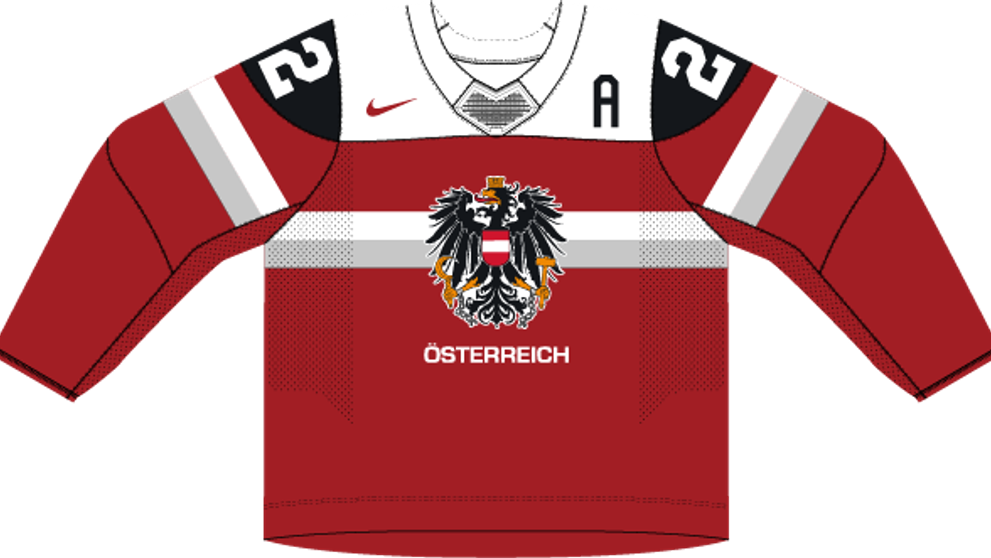 Hosťujúci dres Rakúska.
