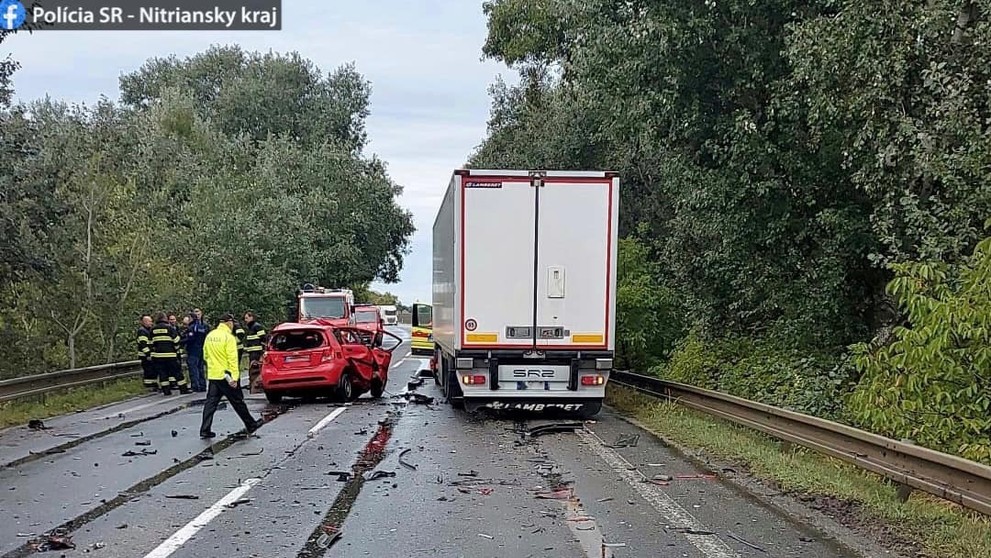 Nehoda v katastri obce Zemianska Oľča.