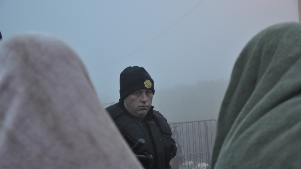 Chrovátsky policajt na hraniciach 