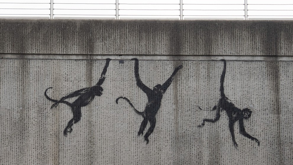 Tri nové diela Banksyho.