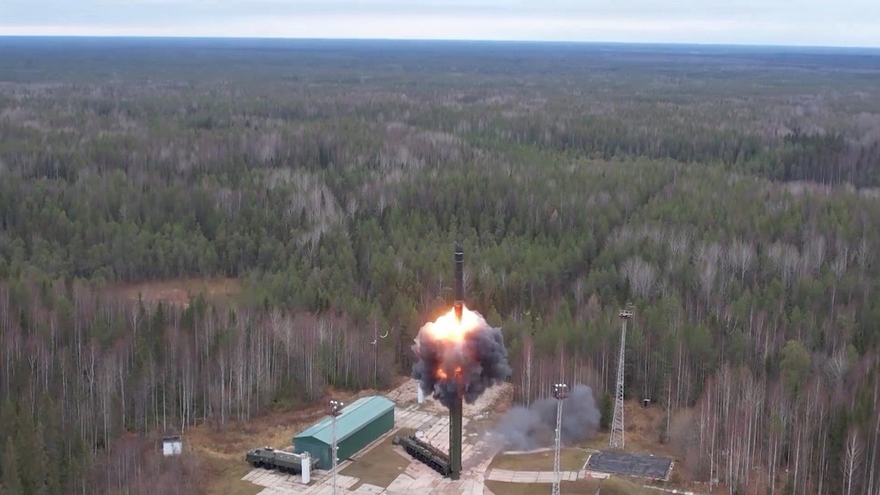 Test ruskej ICBM Yars.