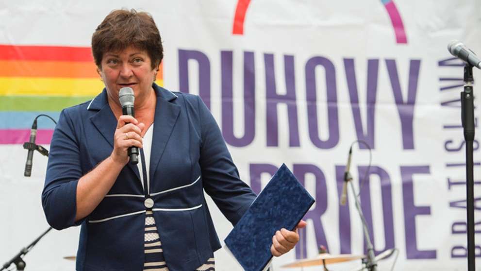 Ombudsmanka Mária Patakyový na Dúhovom PRIDE 2017.