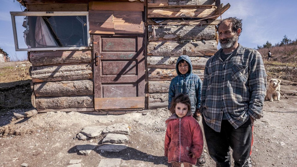 Rómska osada pri Richnave.