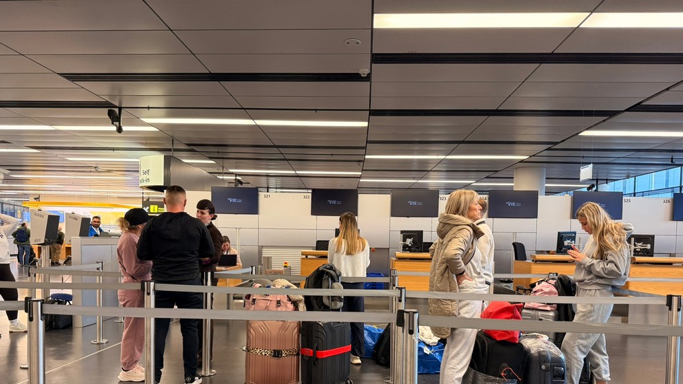 Zábery z viedenského letiska