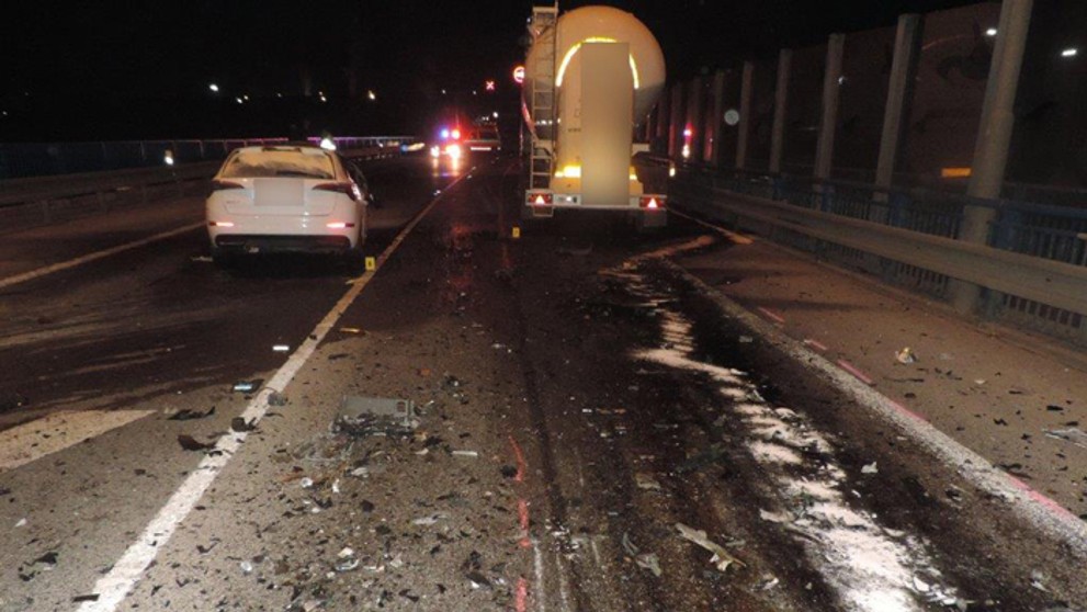 Nehoda za tunelom Horelica.