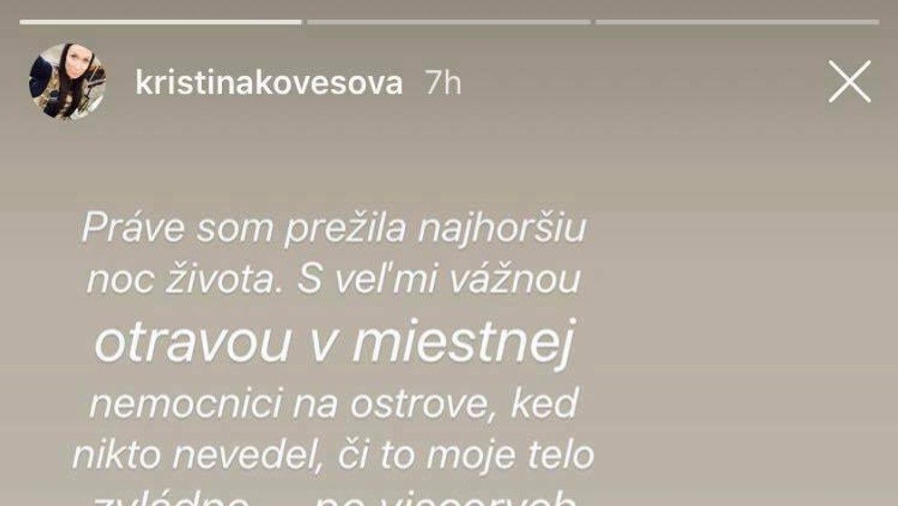 Hodiny strachu o život: Kristína Kövešová skončila s otravou v nemocnici!