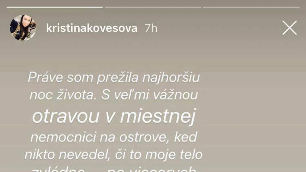 Hodiny strachu o život: Kristína Kövešová skončila s otravou v nemocnici!