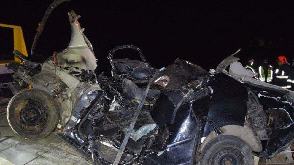 Nehoda pri obci Veľký Lapáš.