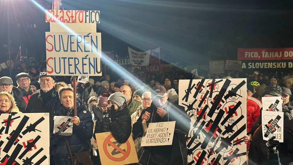 Protest v Bratislave