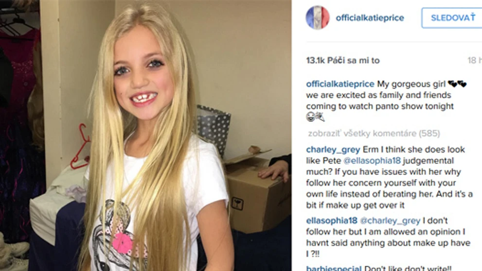 Dcéra Katie Price Princess.