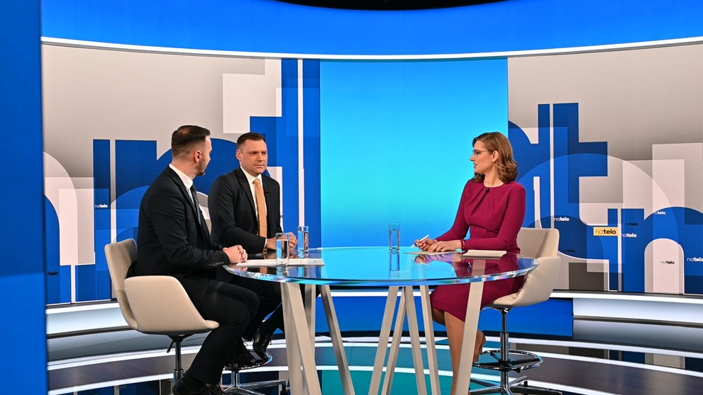 Minister životného prostredia Tomáš Taraba a poslanec NR SR Michal Šipoš.