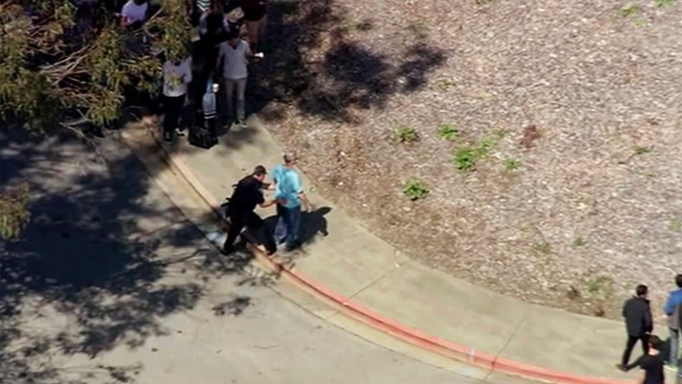 Záber z miesta činu.