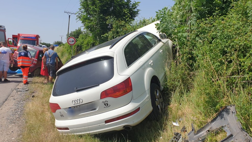 Nehoda v katastri obce Pohranice. 