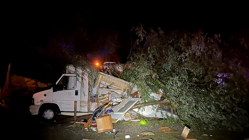 Silné búrky v Nemecku.