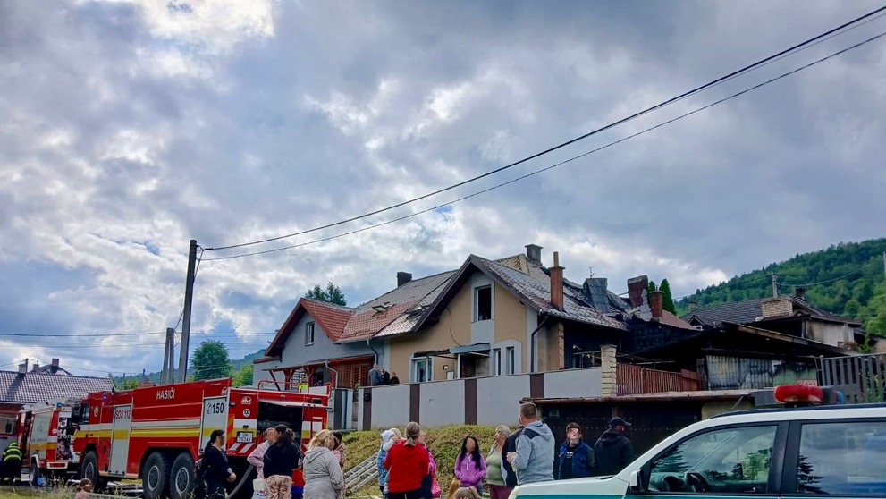Požiar v Krompachoch