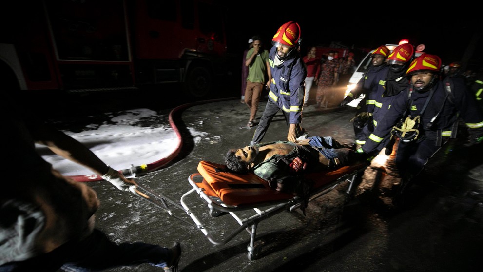 Obrovský požiar v Bangladéši