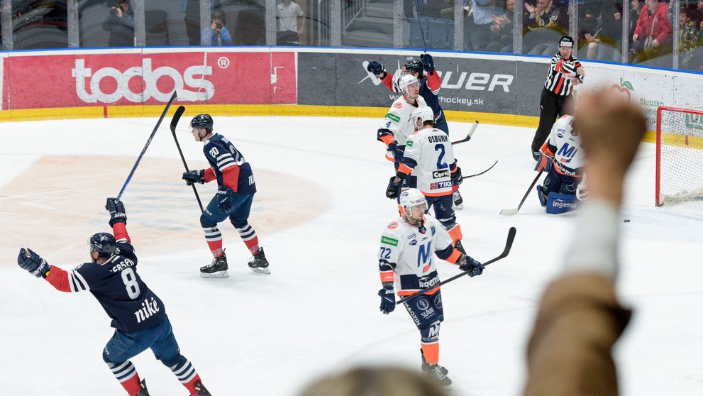 Gólová radosť hráčov Slovana