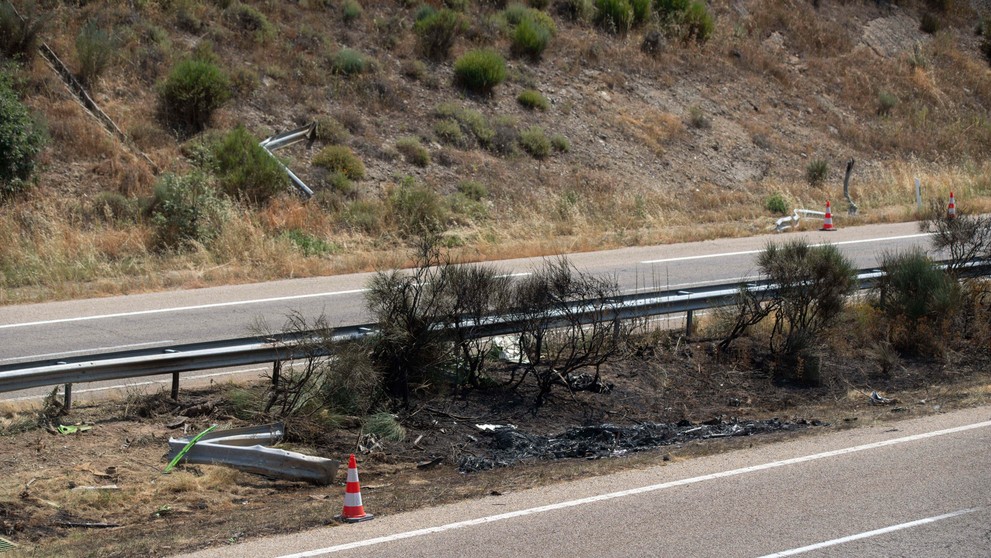 Miesto tragickej nehody Dioga Jotu