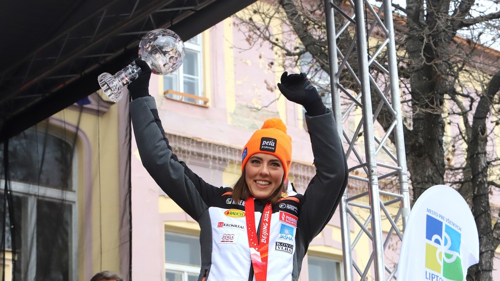 Petra Vlhová v Liptovskom Mikuláši.