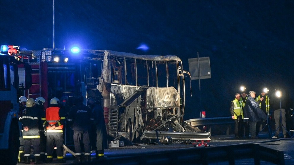 Havária autobusu v Bulharsku