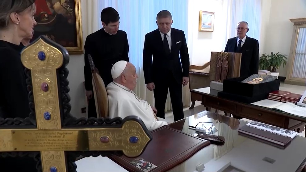 Pápež František sa stretol s premiérom Ficom
