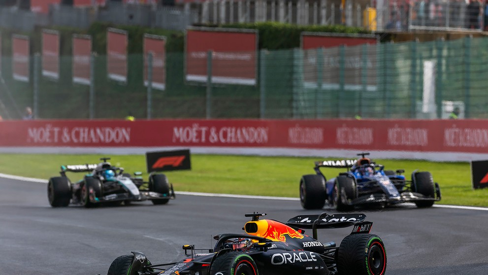 Holanďan Max Verstappen na trati VC Belgicka.