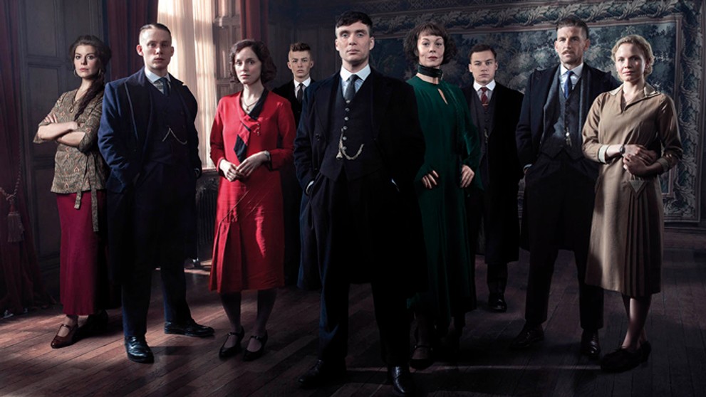 Hlavní predstavitelia seriálu Peaky Blinders – Gangy z Birminghamu.