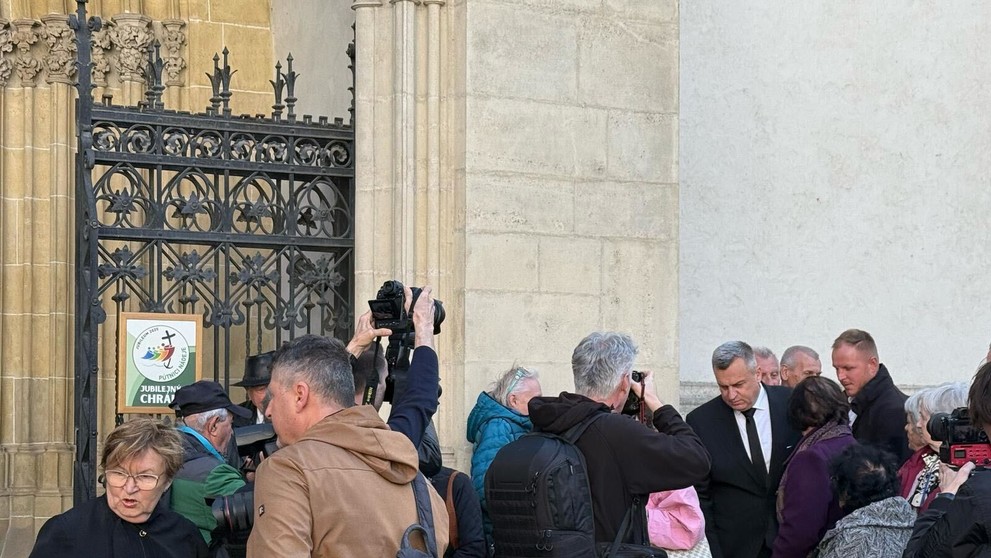 Na pohreb Štefana Kvietika prišiel aj predseda SNS Andrej Danko