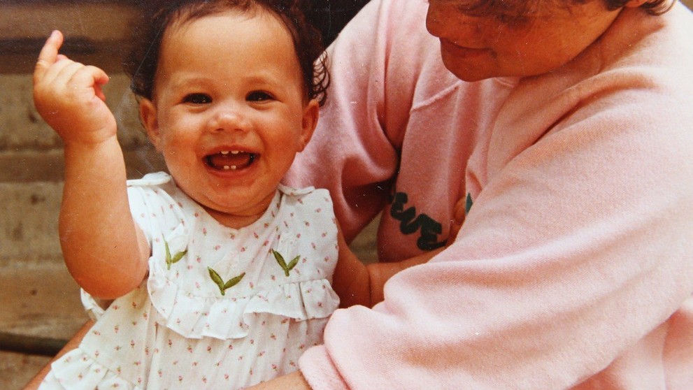 Meghan Markle ako bábätko