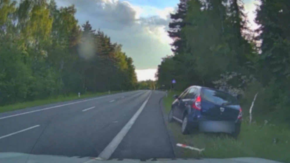 Policajná naháňačka pri Karlových Varoch