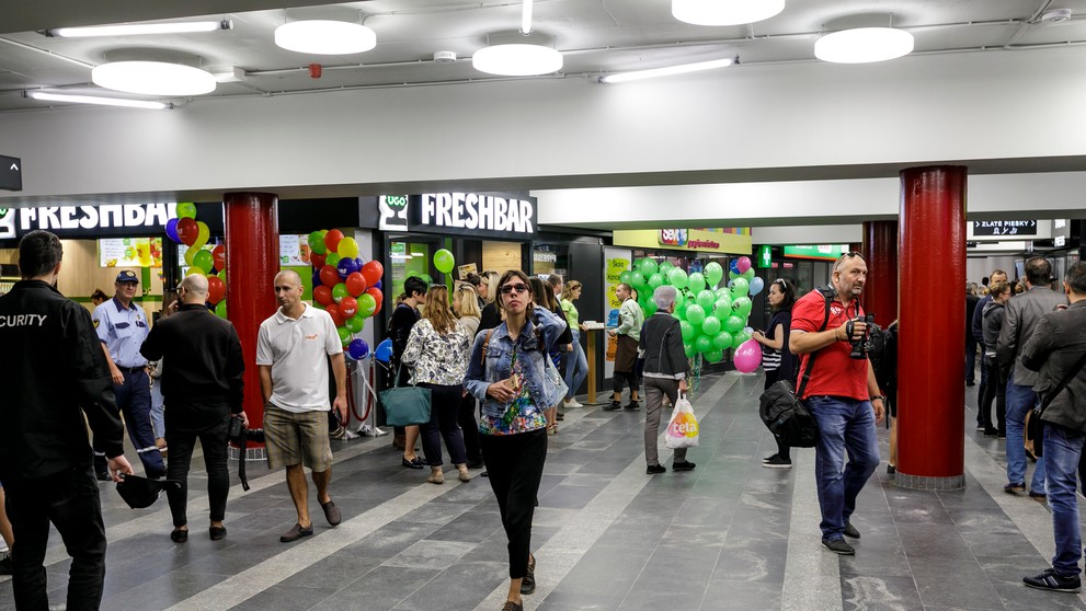Na snímke oficiálne otvorenie podchodu na Trnavskom mýte