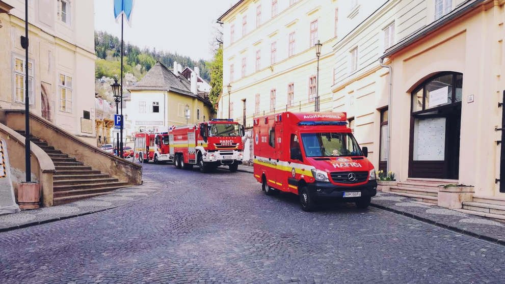Hasiči v Banskej Štiavnici.