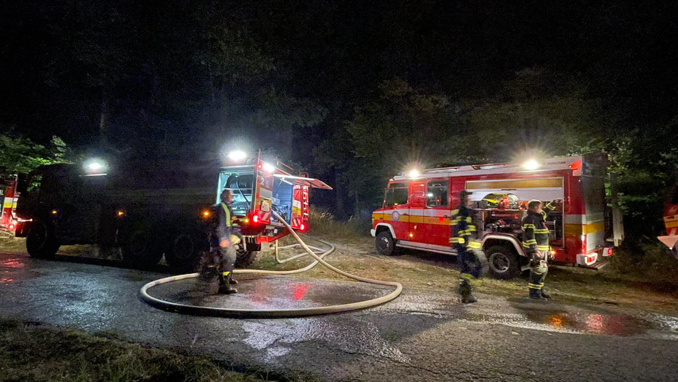 Požiar v Malých Karpatoch.