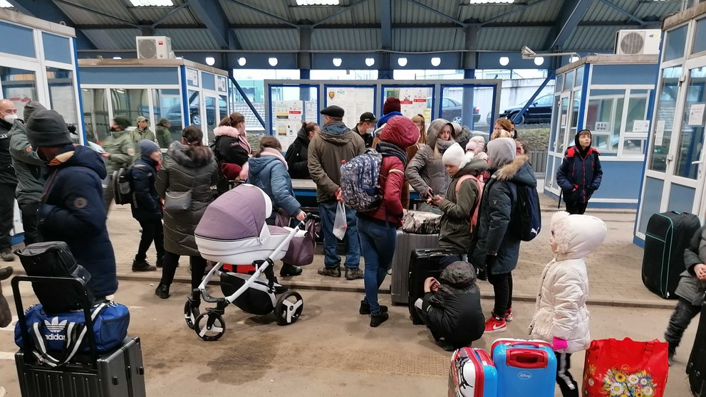 Situácia na hraničnom priechode v Ubli.