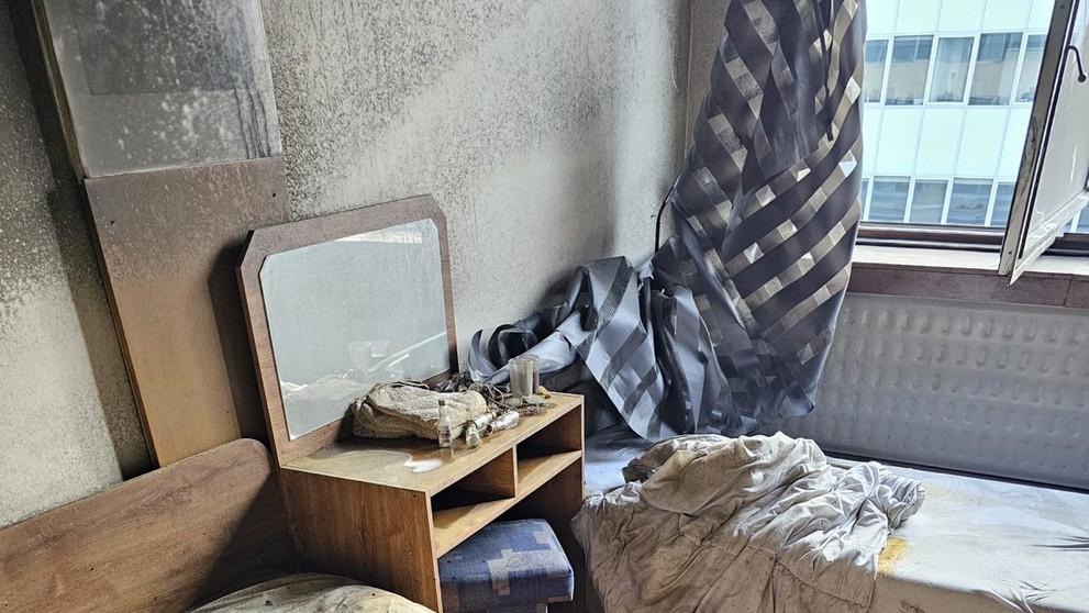 Požiar v hoteli v Žiline