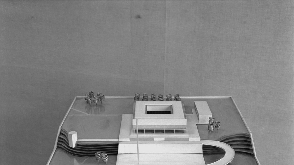 Návrh Pamätníka SNP v Banskej Bystrici z 19. januára 1961.