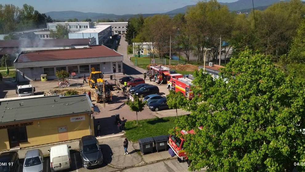 Požiar v Prievidzi.