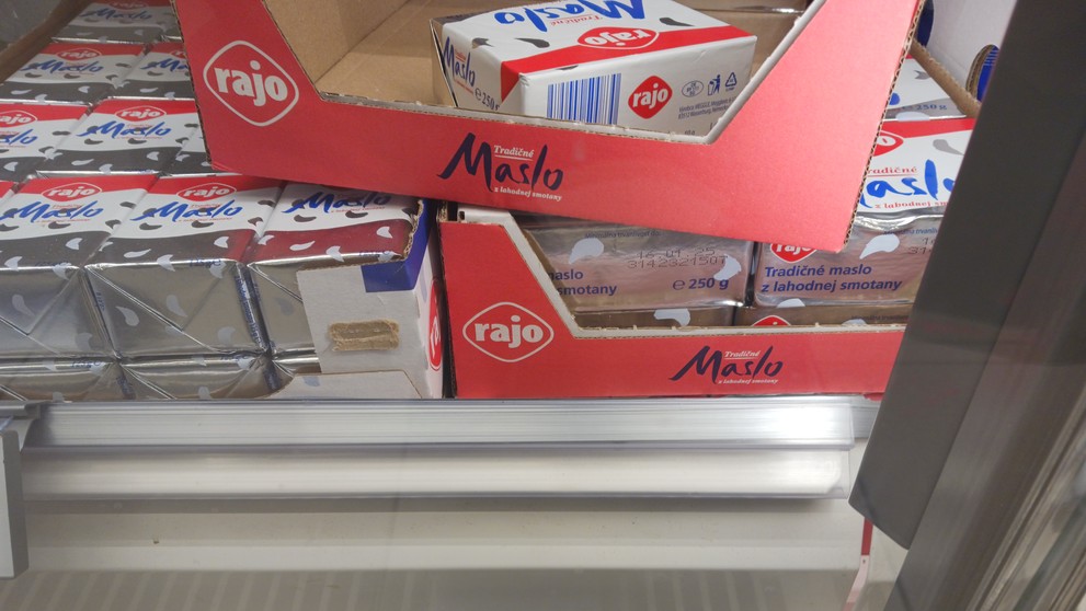 Ceny masiel v jednotlivých obchodoch