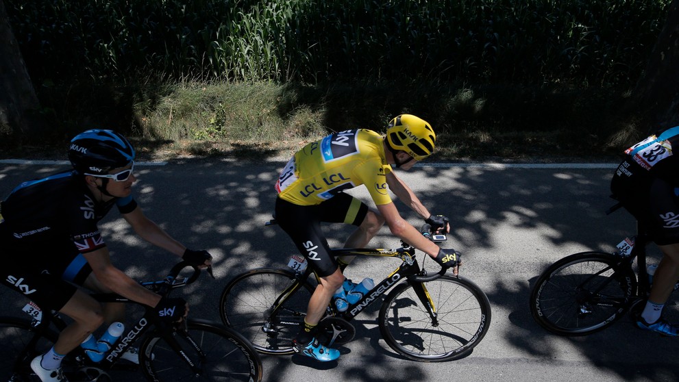 Chris Froome počas 16. etapy 