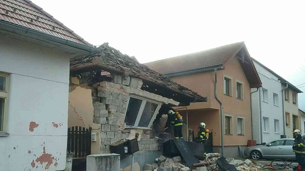 Výbuch domu v Spišskej Teplici.