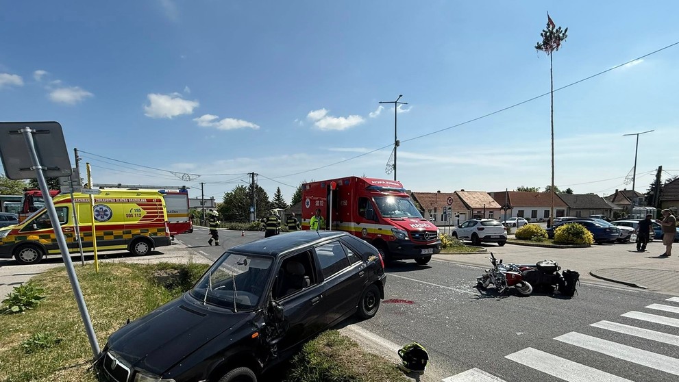 Nehoda motorkárky.