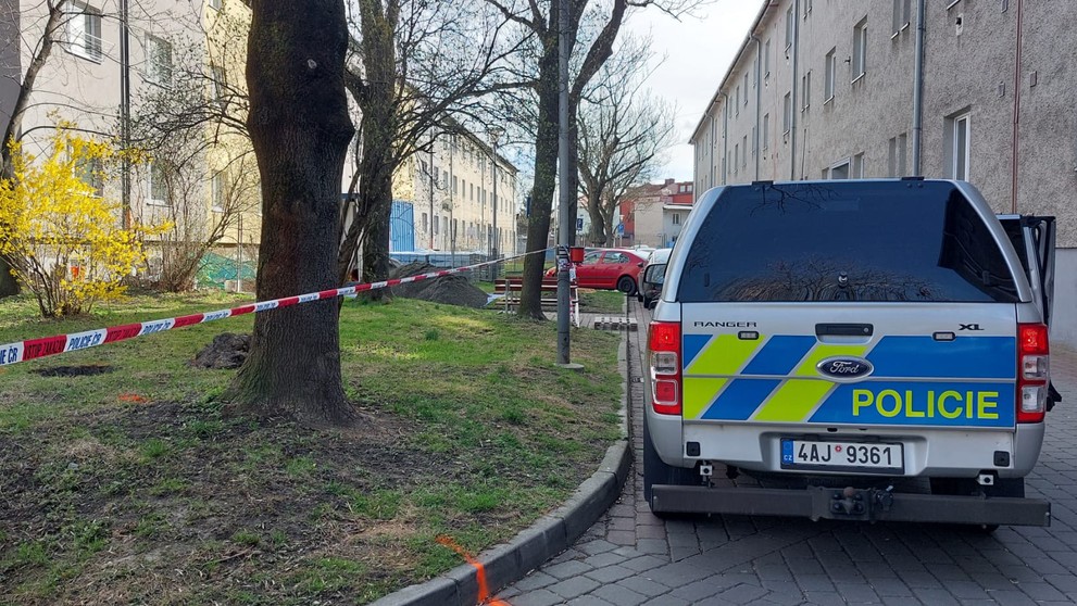 Ohradené miesto po výbuchu v Ostrave.