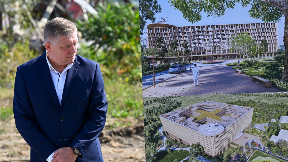 Stavba vojenskej nemocnice v Prešove.